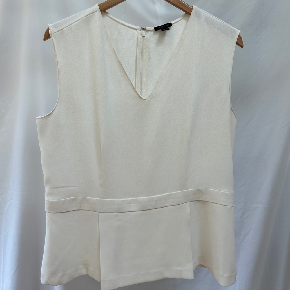 Ann Taylor size 12 cream top